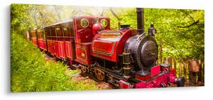 Obraz parného vlaku (120x50 cm)