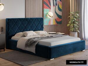 - Dizajnová čalúnená posteľ TORI ROZMER: 120 x 200 cm, FARBA NÔH: biela