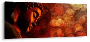 Obraz - Budha v červených tónoch (120x50 cm)