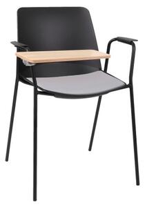 Grospol rokovacia stolička Oslo 4L Arm Table čierna