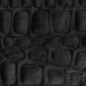 Eurofirany Prehoz SALVIA 7 čierny - 220x240cm s motívom krokodílej kože čierna Polyester 240x220 cm