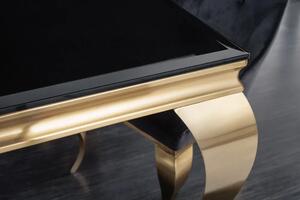 Invicta Interior - Elegantný dizajnový jedálenský stôl MODERN BAROQUE 180 cm čierny, zlatý, opálové sklo