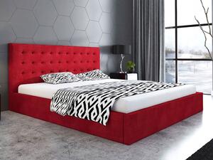 - Škandinávska čalúnená posteľ JAMIE ROZMER: pre matrac 120 x 200 cm