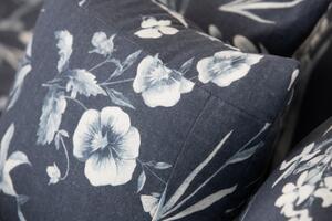Zdeňka Podpěrová Posteľné obliečky Flora indigo pozitív Flanel 1x70x90,1x140x220 cm