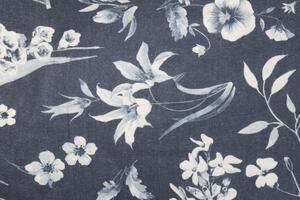 Zdeňka Podpěrová Posteľné obliečky Flora indigo pozitív Flanel 2x70x90,1x220x240 cm