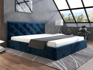 - Moderná čalúnená posteľ ROBIN ROZMER: pre matrac 120 x 200 cm