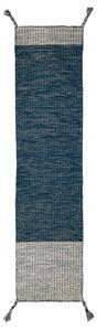 Flair Rugs koberce Ručne všívaný kusový behúň Infinite Indira Blue - 60x200 cm