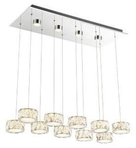 GLOBO 49350-92H AMUR závesné svietidlo LED 96W/6500lm neutrálne biele svetlo (4000K) IP20 chróm