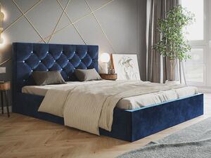 - Dizajnová čalúnená posteľ ELLIE ROZMER: 120 x 200 cm