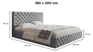 - Luxusná čalúnená posteľ SKYLAR ROZMER: 120 x 200 cm