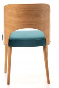 - Luxusná dubová stolička SEA - modrá