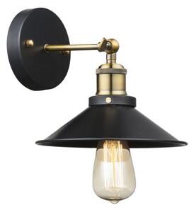 GLOBO 15053W LENIUS nástenné svietidlo 1xE27 60W IP20 čierna