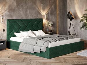 - Moderná čalúnená posteľ ESME ROZMER: pre matrac 120 x 200 cm