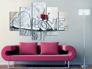 ASIR Súbor obrazov LOVE II 92 cm MDF