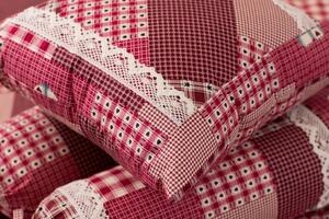 Zdeňka Podpěrová Posteľné obliečky Červený patchwork Flanel 2x70x90,1x240x220 cm