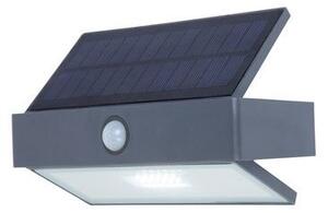 LUTEC 6910601335 ARROW solárne nástenné LED svietidlo so senzorom 2,3W 5000K IP44 šedá