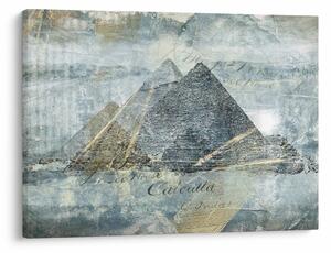 Obraz - Pyramídy v modrom filtri (70x50 cm)