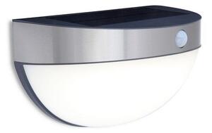 LUTEC 6908701001 BUBBLE solárne nástenné LED svietidlo so senzorom 2,3W 4000K IP44 nerez