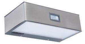 LUTEC 6908501308 BRICK solárne nástenné LED svietidlo so senzorom 2W 4000K IP44 nerez