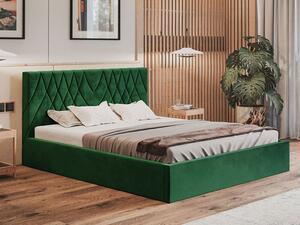 - Moderná čalúnená posteľ SCARLETT ROZMER: pre matrac 120 x 200 cm