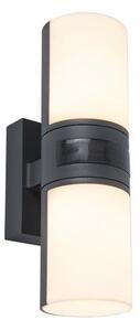 LUTEC 5198102118 CYRA nástenné LED svietidlo 16,5W 3000K IP54 tmavá šedá so senzorom