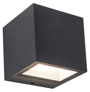 LUTEC 5189114118 GEMINI nástenné LED svietidlo 9W 4000K IP54 tmavá šedá