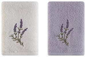 SADA FROTÉ UTERÁKOV, 40/60 cm, lila, biela Esposa - Kúpeľňový textil
