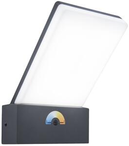 5289001118 LUTEC PANO vonkajšie nástenné LED svietidlo 17,5W 1300lm 3000-5000K s integrovaným CCT switchom tmavo šedá IP54