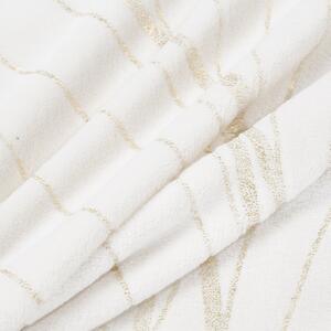 Eurofirany Deka LOTOS - bielo zlatá - 150x200cm biela Polyester 150x200 cm