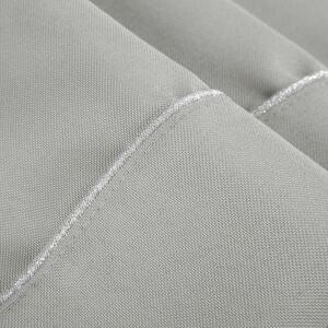 Eurofirany Elegantný strieborný obrus KARIN s decentným lemovaním sivá Polyester 85x85 cm