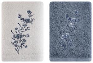 SADA FROTÉ UTERÁKOV, 40/60 cm, modrá, biela Esposa - Kúpeľňový textil