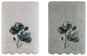 SADA FROTÉ UTERÁKOV, 40/60 cm, biela, šalviovozelená Esposa - Kúpeľňový textil