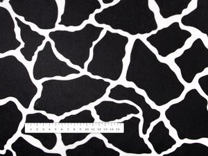 Biante Zamatová obliečka na vankúš Tamara TMR-015 Čiernobiely žirafí vzor 30 x 50 cm
