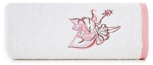 Eurofirany Bavlnené detské osušky BABY s vyšívanou aplikáciou víly ružová Bavlna 70x140 cm