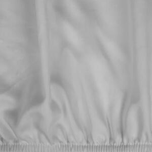 Eurofirany Prestieradlo z bavlneného saténu - svetlo sivá svetlošedá Bavlnený satén 180x200 cm