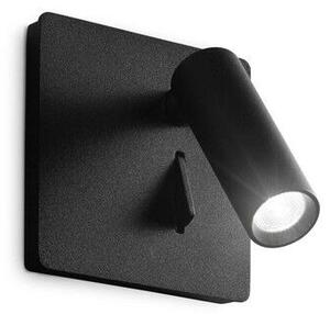 IdealLux 250113 LITE AP nástenné LED bodové svietidlo (spot) 3W 130lm 3000K IP20 čierna