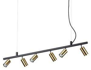 IdealLux 244648 DYNAMITE SP6 závesné svietidlo GU10 6x28W IP20 matná mosadz