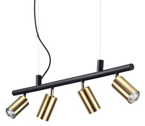 IdealLux 244624 DYNAMITE SP4 závesné svietidlo GU10 4x28W IP20 matná mosadz