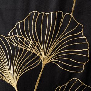 Eurofirany Vyšívané obliečky PREMIUM z bavlneného saténu s vyšívanými listami ginka Bavlna/polyester 2x70x80,1x140x200 cm