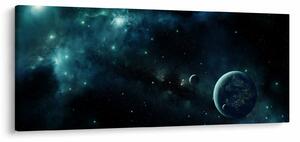 Obraz - Život vo vesmíre (120x50 cm)
