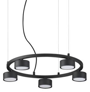 IdealLux 235516 MINOR ROUND SP5 závesné svietidlo GX53 5x15W IP20 čierna