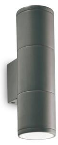 IdealLux 236841 GUN AP2 SMALL vonkajšie nástenné svietidlo GU10 2x35W IP44 antracit