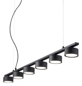 IdealLux 235486 MINOR LINEAR SP6 závesné svietidlo GX53 6x15W IP20 čierna