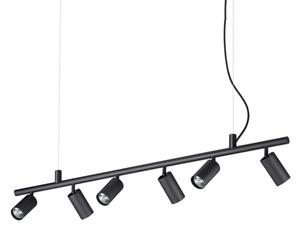IdealLux 231396 DYNAMITE SP6 závesné svietidlo GU10 6x28W IP20 čierna