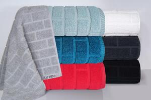 GRENO Brick - ový - bavlnené uteráky a osušky smaragd Bavlna 50x90 cm