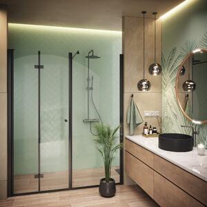 Deante Kerria Plus sprchové dvere 80 cm skladané čierna matná/priehľadné sklo KTSXN42P
