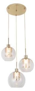 Rabalux 6496 Philana závesné svietidlo 450mm 3xE27 3x60W IP20 zlatá