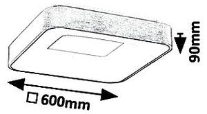 Rabalux 5057 Carmella stropné LED svietidlo 600mm 50W/3889lm 4000K IP20 biela/zlatá
