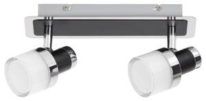 Rabalux 5022 Harold kúpeľňové nástenné LED svietidlo 250mm 10W/800lm 4000K IP44 chróm/čierna/opálové sklo