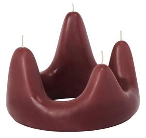 Ferm Living Sviečka Stala Ring, dark grape